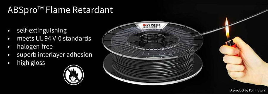 ABSpro™ - Flame Retardant Black 1.75mm (½K)